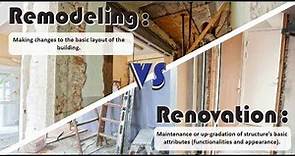Remodeling vs Renovation: What's the difference