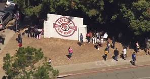 Raw video: Aerial view of Skyline HIgh School in Oakland after shooting nearby