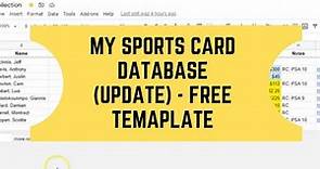 Sports Card Database (Update) - FREE Template