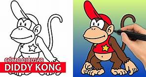 Cómo Dibujar Diddy Kong | Fácil Tutorial De Dibujo Paso A Paso