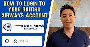 British Airways Login - How To Sign-In Your BA Executive Club Account