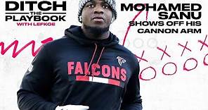 Falcons WR Mohamed Sanu Throws Farther Than 28 Starting NFL QBs | Ditch the Playbook S1E1