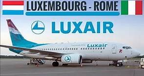 TRIPREPORT | Luxair (ECONOMY) | Boeing 737-700 | Luxembourg - Rome