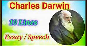 10 Lines on Charles Darwin in English | Speech & Essay on Charles Darwin | Chaandu's World
