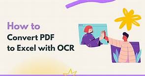 Converting PDF to Excel with OCR: The Ultimate Guide | UPDF