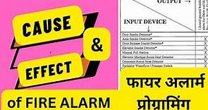 CAUSE and EFFECT of Fire Alarm System || fire alarm programming | cause and effect matrix #firealarm