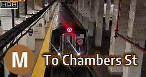 ᴴᴰᴿ ᴴᴰ⁶⁰ [MTA New York City Subway] M Trains Running On The J Line To Chambers St