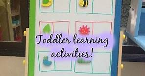Toddler Learning Activities (with Free printables) - 14/02/2015