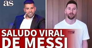 El SALUDO VIRAL de MESSI: MENSAJE a JORDI ALBA en su DESPEDIDA del FC BARCELONA | Diario AS