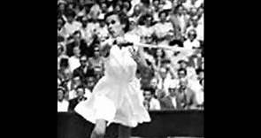 Doris Hart Tennis player who won every available Grand Slam title and once won three Wimbledon tit