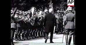 Hindenburg Inspects Army