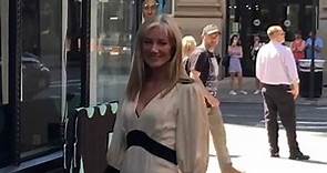 Joely Richardson poses for photographers during day out in NYC