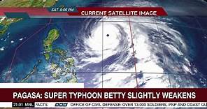 PAGASA: Super typhoon 'Betty' slightly weakens; More PH provinces under Storm Signal No. 1 | ANC