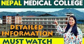 Nepal Medical College Kathmandu - Campus Tour & Teaching Hospital #mbbsinnepal