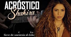 Shakira - Acróstico | Tutorial Guitarra Acústica | Letra y Acordes GuitarEP