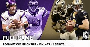 2009 NFC Championship Game: Minnesota Vikings vs. New Orleans Saints | NFL Full Game