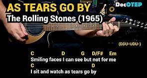 As Tears Go By - The Rolling Stones (1965) Easy Guitar Chords Tutorial with Lyrics