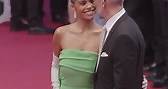 Tina Kunakey and Vincent Cassel in Cannes