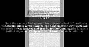 Antipater (son of Herod the Great) Top # 10 Facts