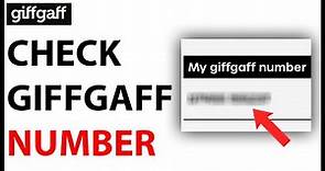 How to Check GiffGaff Phone Number