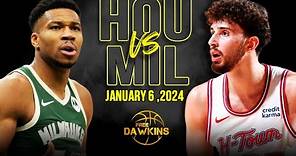 Houston Rockets vs Milwaukee Bucks Full Game Highlights | January 6, 2024 | FreeDawkins