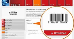 How to Create a Barcode for Free - Online Barcode Generator