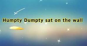 Humpty Dumpty Song with lyrics |Kids Song| Nursery rhymes