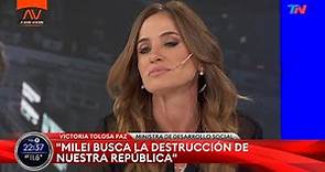 "Milei busca la destrucción de nuestra República" Victoria Tolosa Paz, ministra de Desarrollo Social