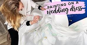 Painting On a Wedding Dress!