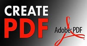 How to Create PDF File