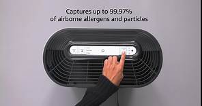 Honeywell HPA300 HEPA Air Purifier for Extra Large Rooms - Microscopic Airborne Allergen+ Dust Reducer, Cleans Up To 2250 Sq Ft in 1 Hour - Wildfire/Smoke, Pollen, Pet Dander – Black