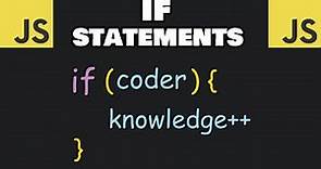 If statements in JavaScript are easy 🤔