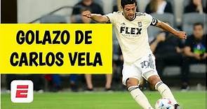 GOLAZO de Carlos Vela. Espectacular disparo del mexicano para el gol de LAFC | MLS