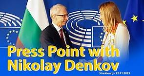 Press Point with the Prime Minister of Bulgaria Nikolay Denkov - 22nd November 2023