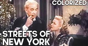 Streets of New York | COLORIZED | Jackie Cooper | Action | Classic Movie