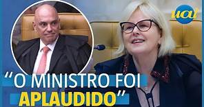 Alexandre de Moraes foi aplaudido por presos do 8/1, diz Rosa Weber