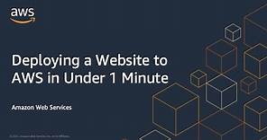 Deploying a Website to AWS in Under 1 Minute