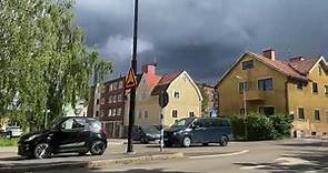 Sweden Drives: Sundsvall. Swedish city through the window