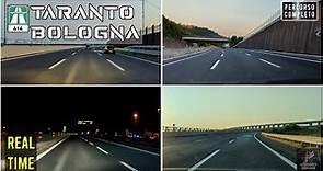 A14 Autostrada Adriatica | TARANTO - BOLOGNA | percorso completo | real time