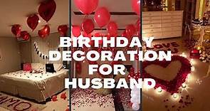 Surprise birthday decoration ideas for husband at home|surprise birthday party for husband #party