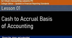 Cash to Accrual Basis of Accounting