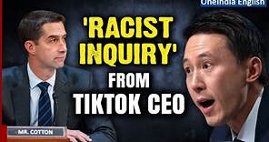 Senator Tom Cotton Faces Backlash for 'Racist' TikTok CEO Inquiry | Capitol Clash | Oneindia News