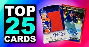 My Top 25 Hockey Cards - Sports Card Collection Showcase - 2022 Edition