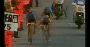 WK wielrennen Ronse 1988: laatste kilometer, met val Criquelion