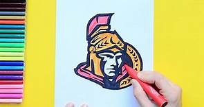 How to draw the Ottawa Senators Logo (NHL Team)
