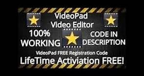 free videopad video editor registration code 2020