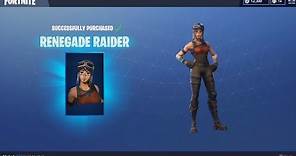 Buying the Renegade Raider & Raiders Revenge | Fortnite Season Shop 1