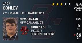 Jack Conley 2019 Offensive Tackle Boston College