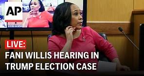 LIVE: Fani Willis hearing in Trump's Georgia election case