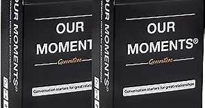 OUR MOMENTS Generations (Bundle of 2): 100 Thought Provoking Conversation Starter Questions. Grandchild to Grandparent - Fun and Meaningful Communication - Bridge The Age Gap to Strong Family Ties